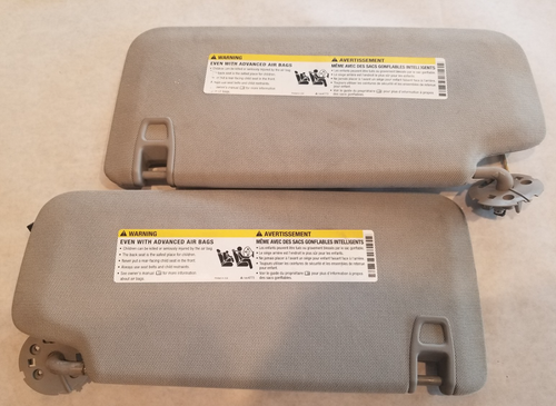 2010-2017 GMC Terrain / Equinox Sun Visor Set - Gray - Good Condition - Picture 2 of 3