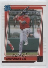 2021 Panini Chronicles Clearly Donruss Rated Rookies Red 39/100 Bobby Dalbec 3wu