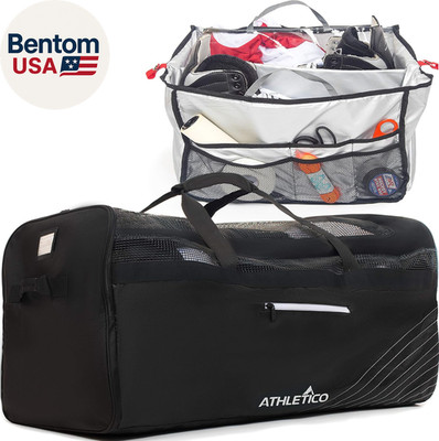 Hockey Duffle Bag - 35'' Large Ice Hockey Duffel XXL Travel Bag for Equipment & G