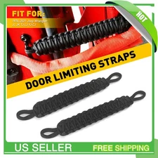 2PCS Car Door Limiting Straps Belt Set For 1976-2021 Jeep Wrangler JL JK TJ LJ