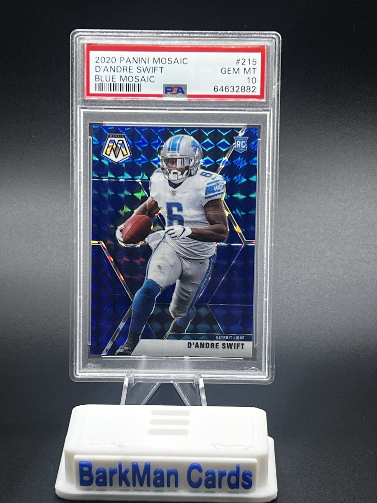 2020 Panini Mosaic D’ANDRE SWIFT Blue Mosaic Prizm /99 PSA 10 BEARS