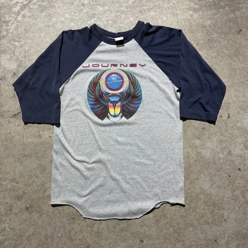 Journey single stitch ragland baseball band tee 1980s vintage concert t-shirt, vintage, size M, single stitch, B+ condition
