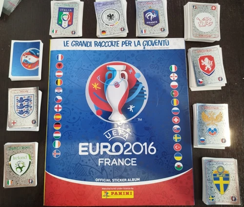 PANINI EURO 2016 ALBUM VUOTO + SET COMPLETO FIGURINE DA ATTACCARE