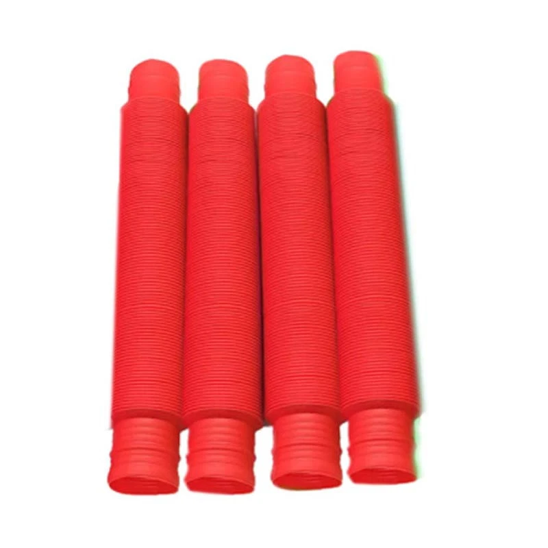 Paquete de 4 tubos sensoriales emergentes - juguetes elásticos inquietos para niños y adultos Foto 4 de 4