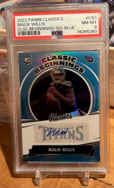 Malik Willis Panini Classics Classic Beginnings #CB3 Orange