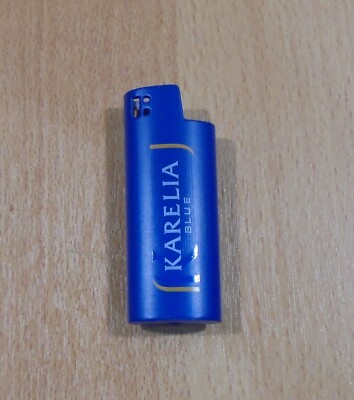 KARELIA LIGHTS CIGARETTES ADVERTISIN METAL MINI LIGHTER COVER