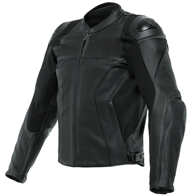 ダイネーゼ　RACING 4 LEATHER JACKET PERF. Dainese Racing 4 Perforated Leather Motorcycle Jacket - Black