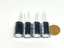 4 Pack Electrolytic capacitor 2200UF 25v 105c 13mm x 21mm Radial G395