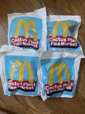 McDonald  s 2022 Cactus Plant Flea Market Adult Happy Meal Toys Set FOUR New