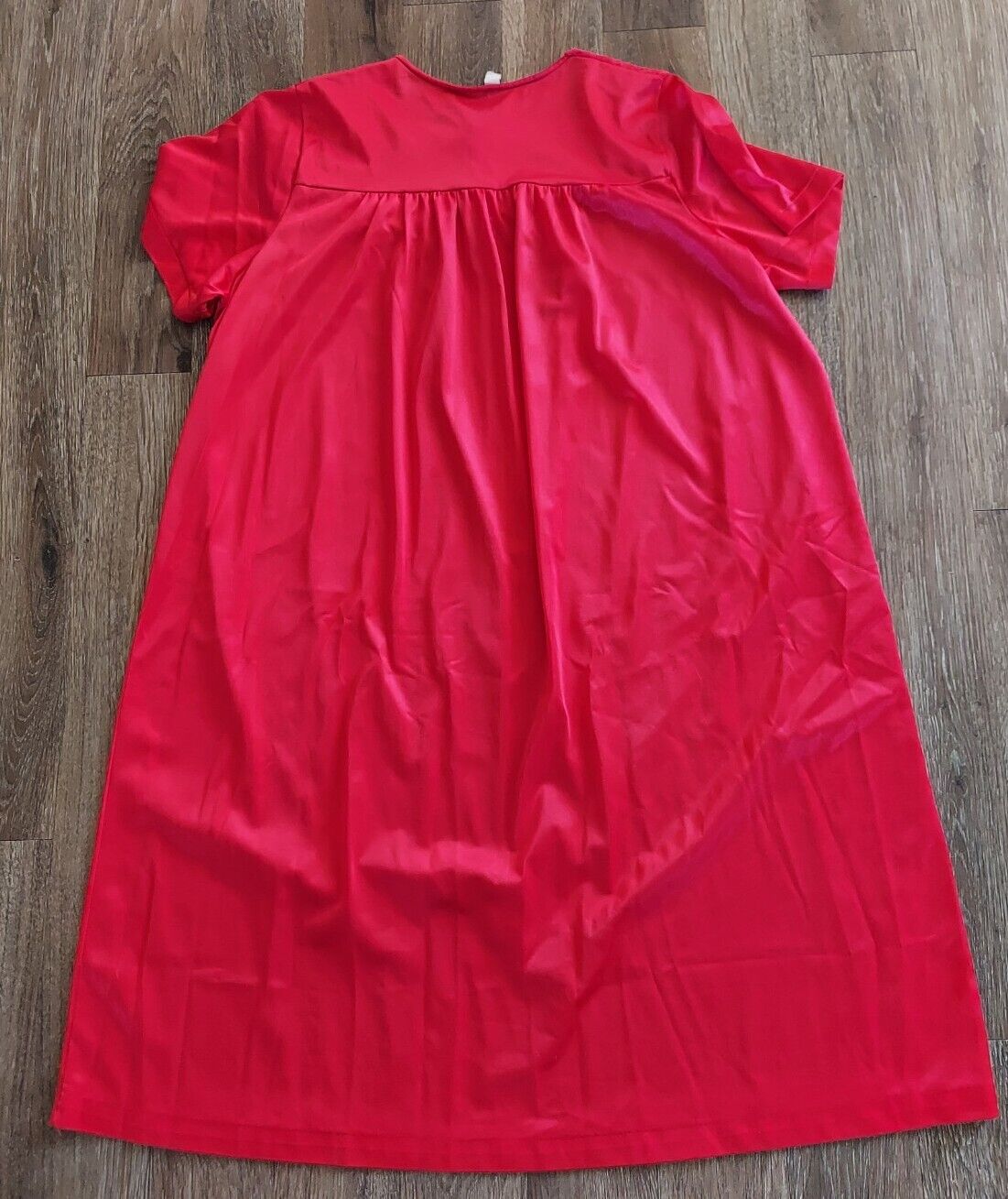 Vintage Women's Nancy King Nightgown Nylon Red Sl… - image 2