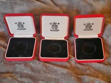 Royal Mint box for silver proof pound coin (or sovereign?), red, box only!