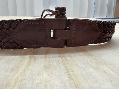 Vintage Polo Ralph Lauren Brown Leather Wood Peg Closure  display picture 1