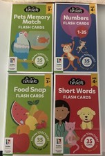 jr. Explorers Flash Cards - Numbers/Pets Memory/Short Words/Food - LOT of 4
