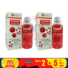 2 Flaschen X Thymol Mundspülung 120 ml für Mundhygiene KOSTENLOSER VERSAND