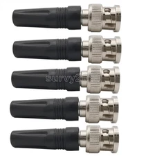 10Pcs Bnc Male Connector For Twist-On Coaxial Rg59 Cable CCTV Solderless plug