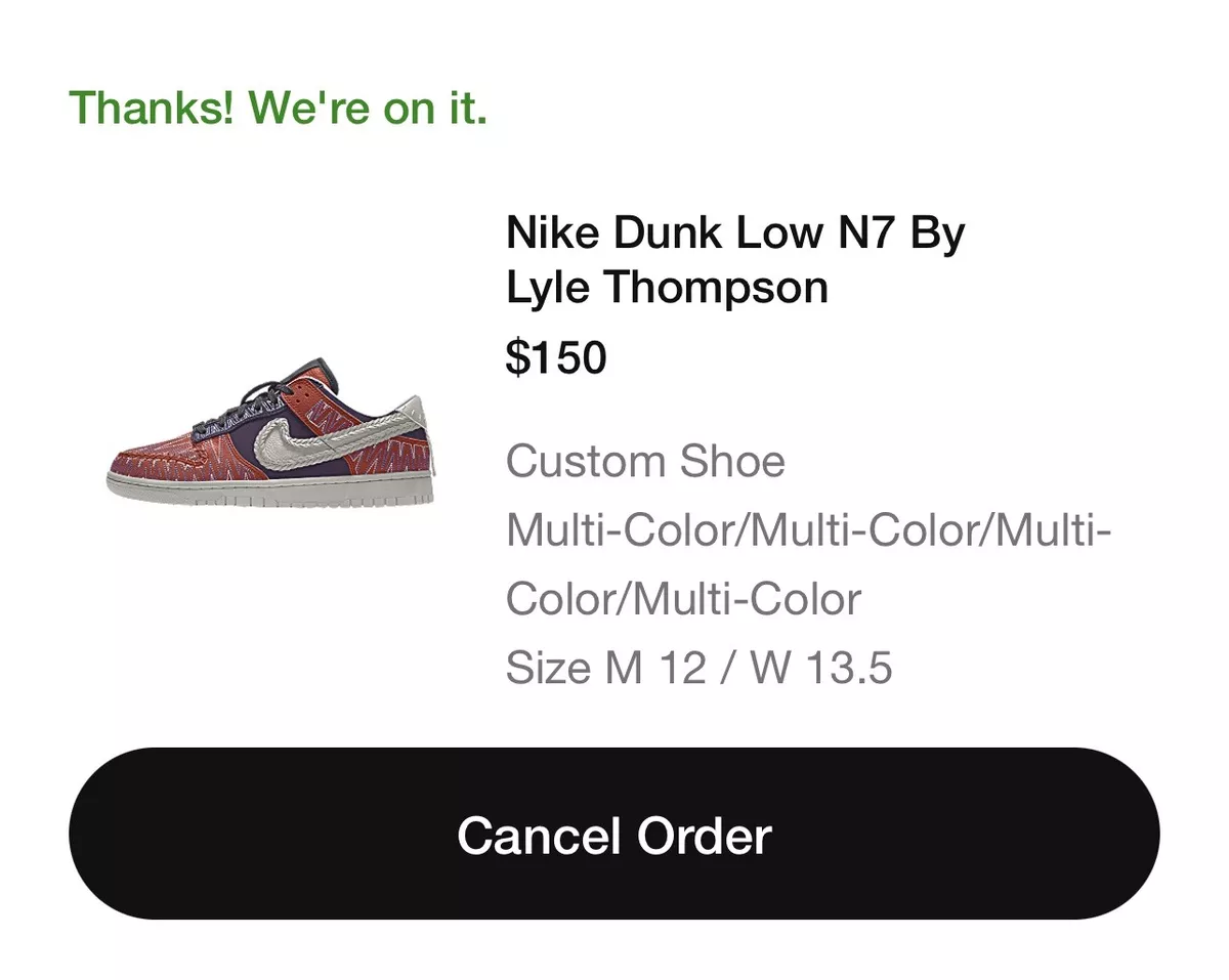 Cancel nike id order cheap