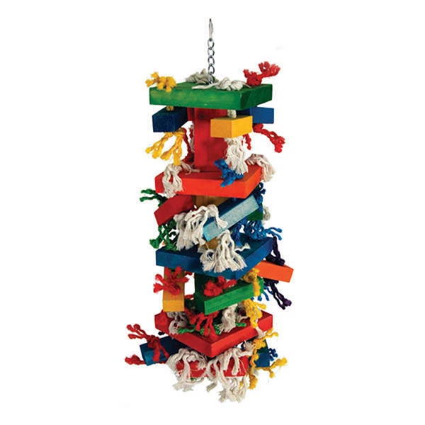 XXL Papageienspielzeug Vogelspielzeug Mammuth Bloc's für Kakadu Ara Graupapagei - Bild 2 von 2