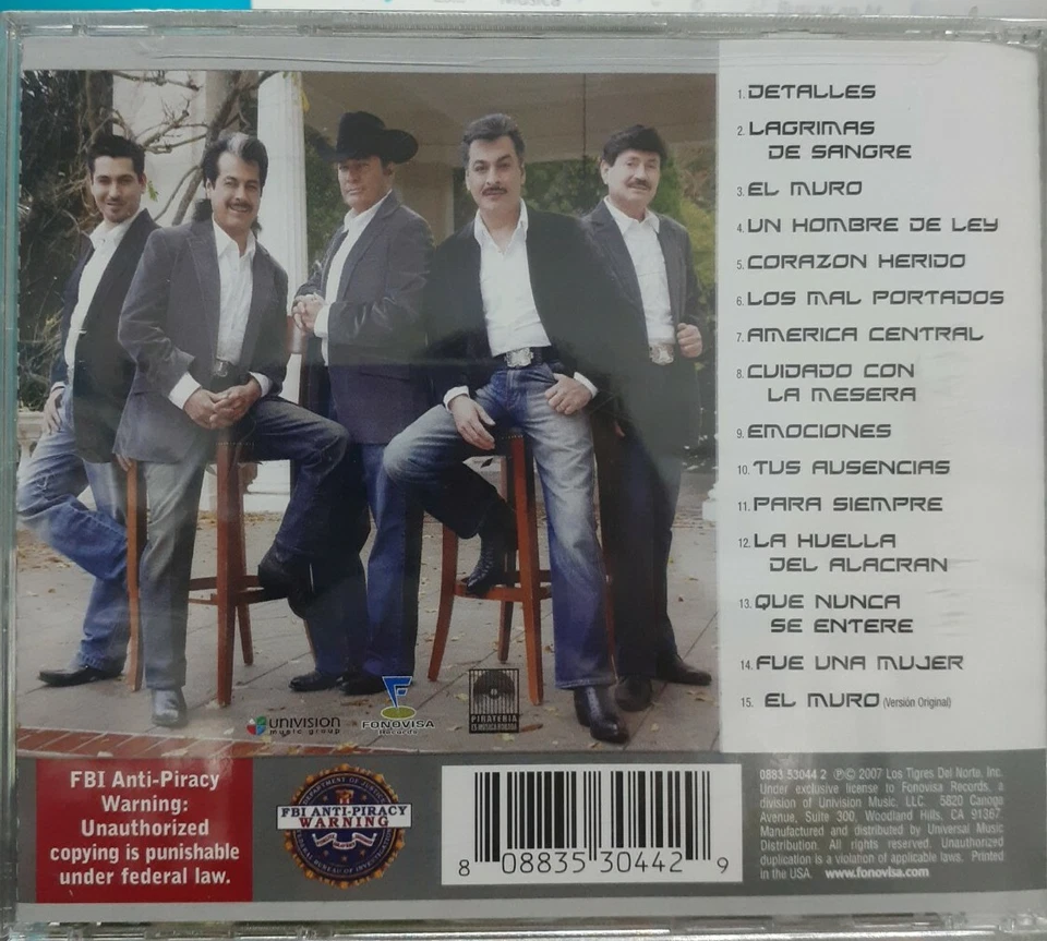 LOS TIGRES DEL NORTE - DETALLES Y EMOCIONES Foto 2 de 2