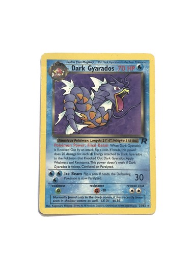 DARK GYARADOS Pokemon Card - WOTC - 1st Edition - Team Rocket - 25/82 - NM  | eBay