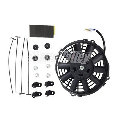 Universal Slim 7'' Pull/push Radiator Engine Bay Cooling Fan Mount Kit