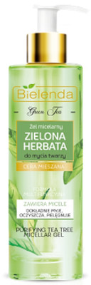 BIELENDA Green Tea Purifying Micellar Cleansing Face Gel Mixed Oily Skin 200ml
