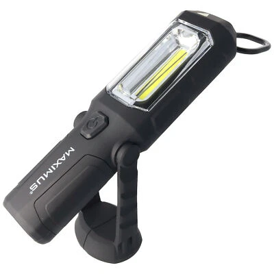 MAXIMUS 3W LED Arbeitsleuchte inklusive 3 Marken Alkaline Batterien mit Magnet, max. 250