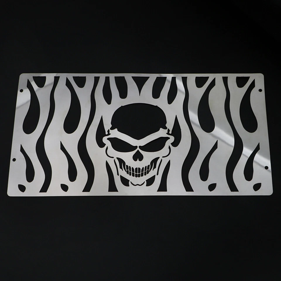 Protector de cubierta de rejilla de radiador calavera para Honda Valkyrie GL 1500 GL1500 todo el año Foto 4 de 4