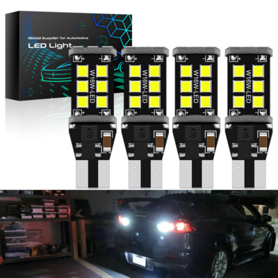 4x Bright White Canbus LED Bulb For Car Backup Reverse Light 912 921 T15 W16W