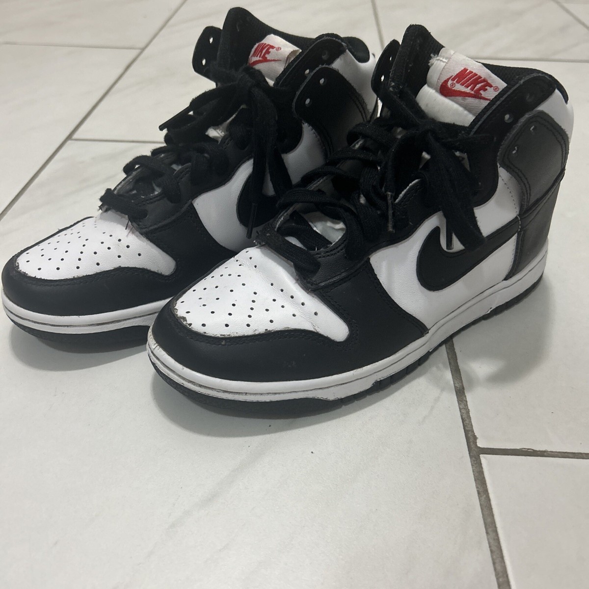 Size 6.5 - Nike Dunk Mid Panda - FQ8784-100 | eBay