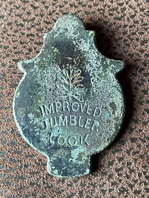Two Interesting Key Hole Covers From Possible Padlocks Casket Door Unresearched