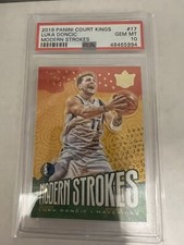 2019-20 Panini Court Kings Luka Doncic Mavericks #17 Modern Strokes PSA MINT 10