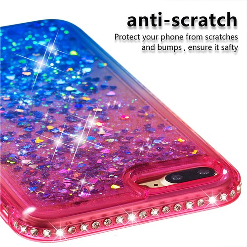 Flüssige dynamische Glitzer Treibsand Handyhülle für iPhone 8/7/6 Plus X/Xs/Xr/Xs Max - Bild 13 von 36
