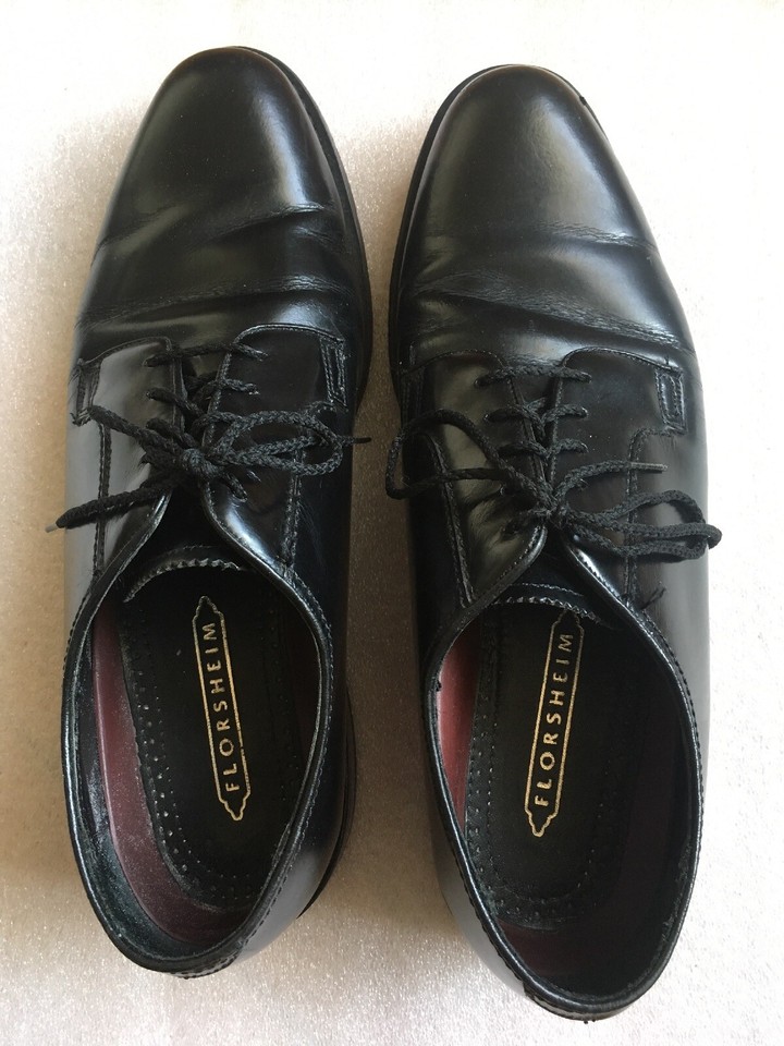 Men's Florsheim 20863 Oxfords Dress Black Leather Shoes Size 10 1/2D eBay