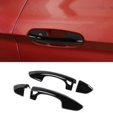 Exterior Door Handle Decor Cover Trim Decor For Ford Mustang 2015-22 Gloss Black