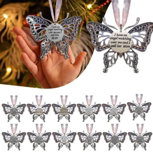 Christmas Ornaments Butterfly A Piece of My Heart is Heaven Memorial in A6P7 - Afbeelding 1 van 24