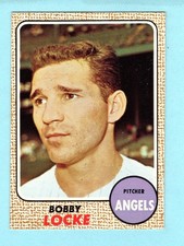 1968 TOPPS BASEBALL #24 BOBBY LOCKE CALIFORNIA ANGELS NM