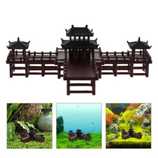 Chinese Ancient Building Model Pavilion Aquarium Landscape Ornament
