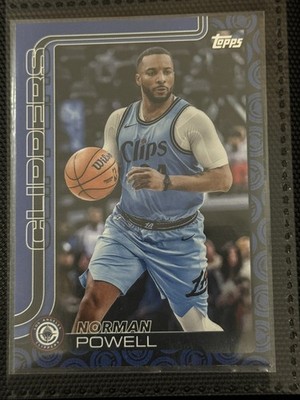 2025-26 Topps Norman Powell Team Color Border Logo Variation, SSP & Case Hit! 