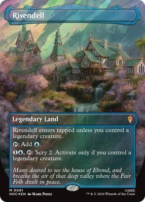 MTG : The Hobbit : Rivendell ( Surge Foil ) ( Borderless)