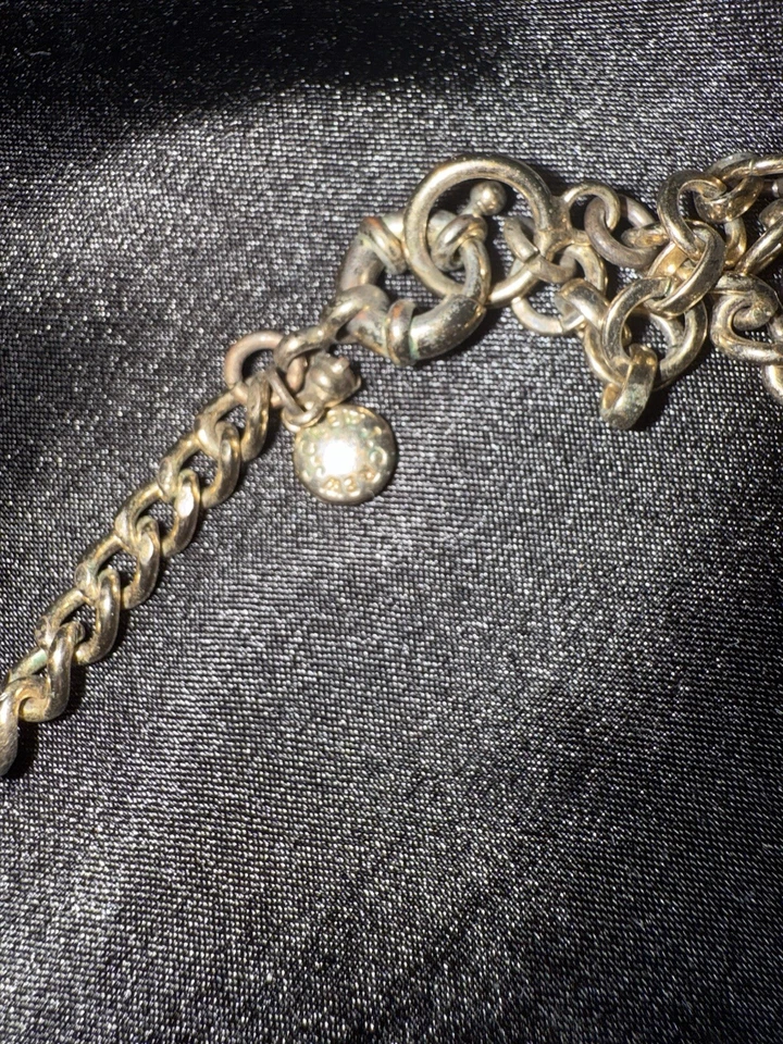 Vintage J.Crew Acrílico Multi-Strand Corrente Colar Ajuste Extensor Assinado 24” - Imagem 4 de 4