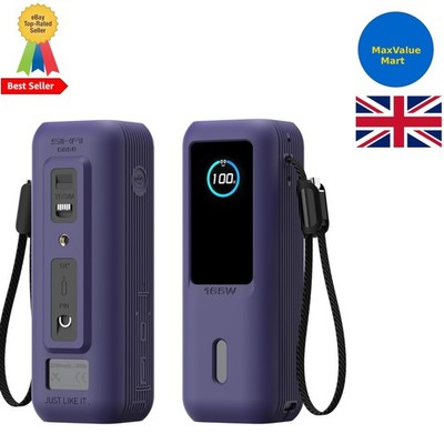 Silikon Hülle für Anker Laptop Powerbank 165W (25000mAh) mit 1/4 Zoll Lila