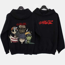 Gorillaz Print Oversized Hoodie