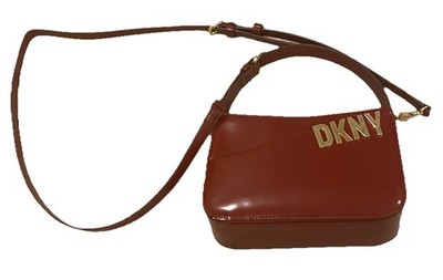 *Sharp* DKNY Women's Alison Demi Crossbody Leather Bag Scarlet NWOT
