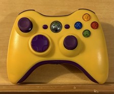 Microsoft Xbox 360 Wireless Controller COLOR CUSTOMIZED Yellow / Purple