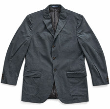 Polo by Ralph Lauren Grey Check Single-Breasted 3-Button Lined Suit Jacket 42