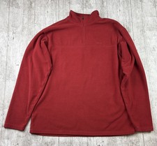 Rohan Men’s Vital 3/4 Zip Fleece Red Large Walking Hiking Outdoor Jumper 