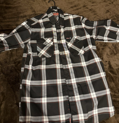 Dixxon Flannel Company The Checkered Flag Men's LT Flannel Button-Up Pockets