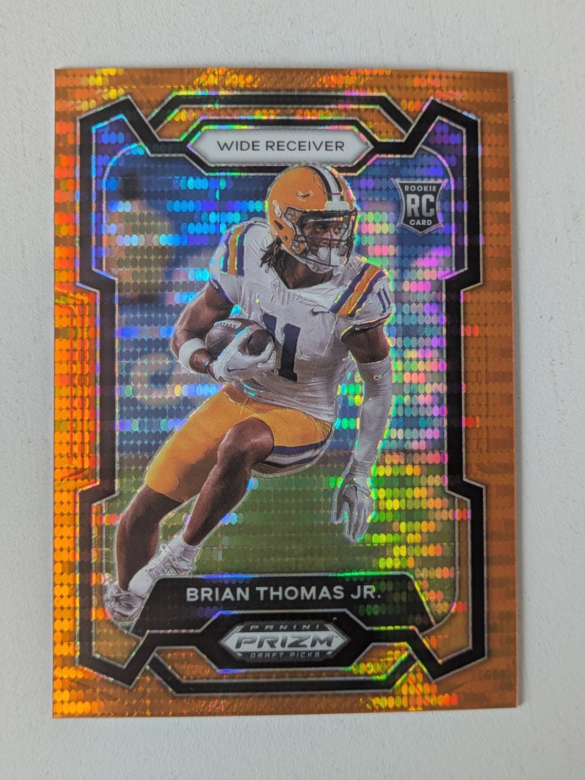 2024 Prizm Draft Picks - Orange Pulsar Prizm Brian Thomas Jr. /49 #118 LSU SSP