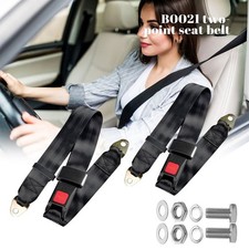 Universal 2pack 2 Point Seat Belt Lap Safety Seatbelt Set For Bus Truck Car Usa Universal 2pack 2 Point Seat Belt Lap Safety Seatbelt Set For Bus Truck Car Usa