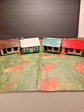 (4) VINTAGE PLASTICVILLE O & S GAUGE CAPE COD HOUSES